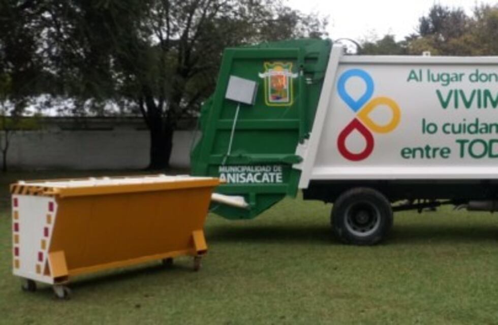Anisacate: tiene un nuevo camión recolector y contenedores