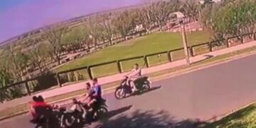 Choque de motos en San Pedro (Foto:Captura)