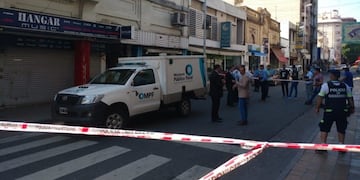 El hecho ocurrió en la esquina de calle Rivera Indarte y Rioja, en pleno centro de la ciudad de Córdoba\u002E