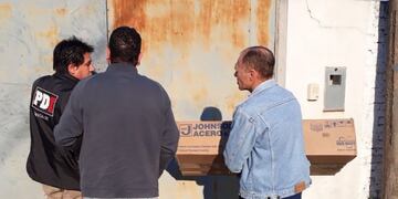 La Policía de Investigaciones (PDI) estuvo a cargo del operativo en el norte provincial\u002E (@vprandina)