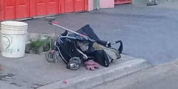 El camión de la Municipalidad de San Luis embistió el changuito donde iba la bebé\u002E