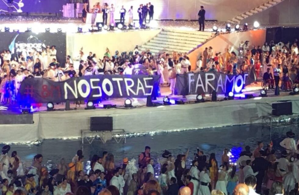 Vendimia 2018: mirá la bandera que no se vio por la transmisión