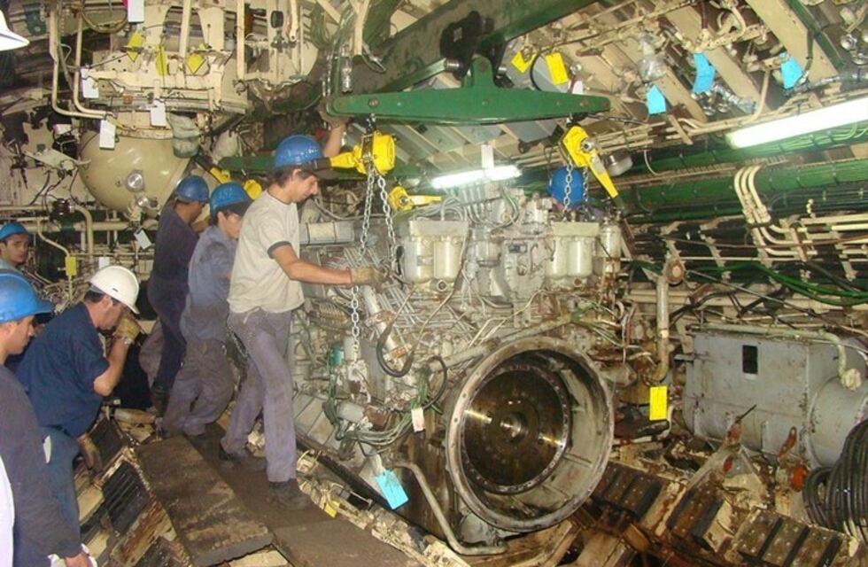 Así fue la reparación de 'media vida' del ARA San Juan