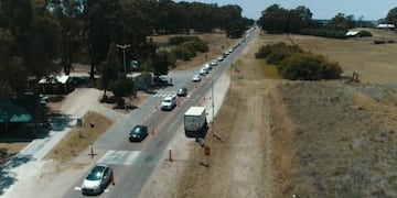 Acceso a Monte Hermoso