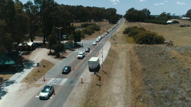 Acceso a Monte Hermoso