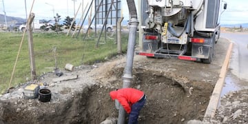 Reparación de cañeria en la entrada de Andorra