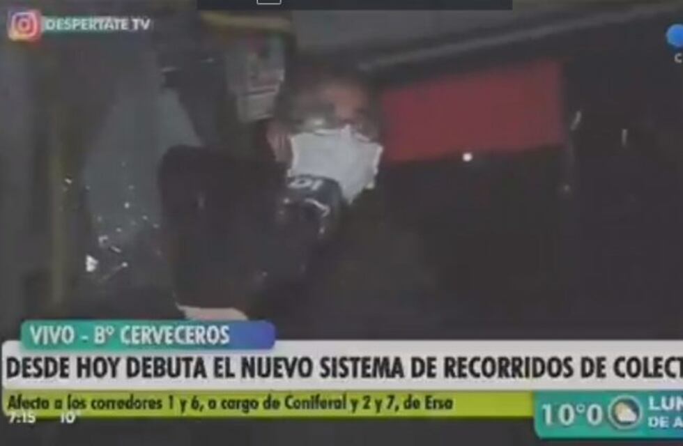Video: le robaron el celular a una movilera de Telefé Córdoba en plena nota