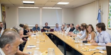 Reunión por la paritaria docente en CABA\u002E (Foto: Prensa Ministerio de Educación)