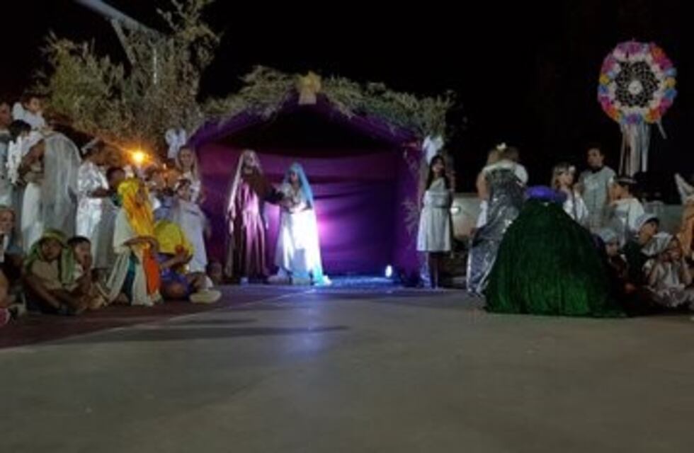 El pesebre viviente ya emociona a todos en Mendiolaza