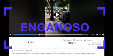 Es verdadero que algunas ambulancias del SAME no pasan por el viaducto de Roosevelt en Belgrano, pero hay vías alternativas próximas\u002E