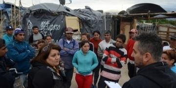 Los vecinos del asentamiento fueron desalojados\u002E Imagen Ilustrativa