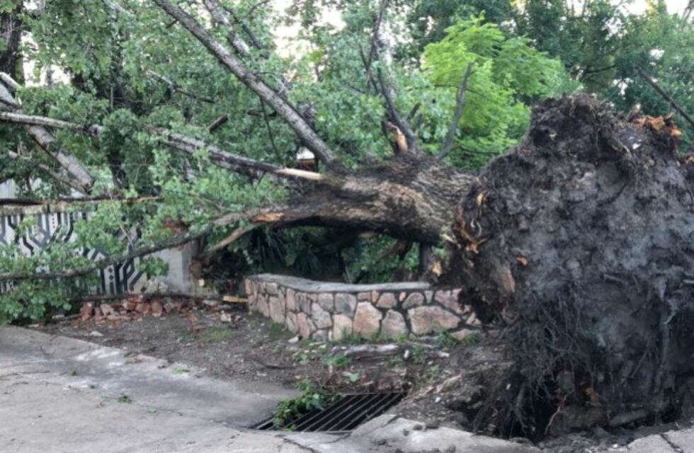 Un fuerte temporal azotó Icho Cruz y alrededores