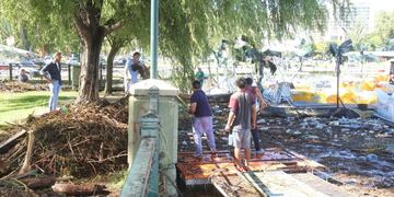 Limpieza luego de las crecidas