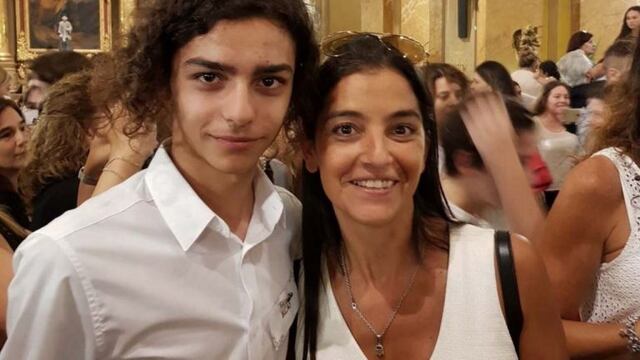 Soledad Laciar y su hijo Blas, asesinado por la Policía.