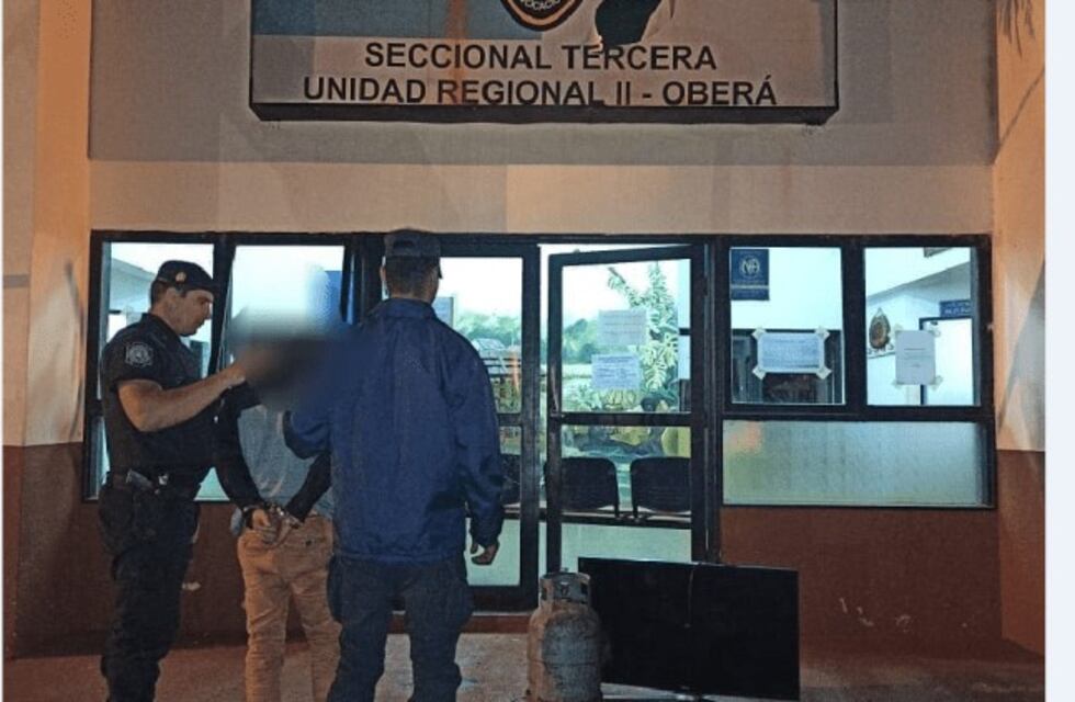 La policía recuperó elementos robados y detuvo al autor del hecho en Oberá