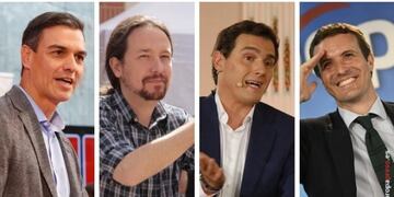 Sánchez, Iglesias, Rivera i Casado EUROPA ESPAÑA POLÍTICA