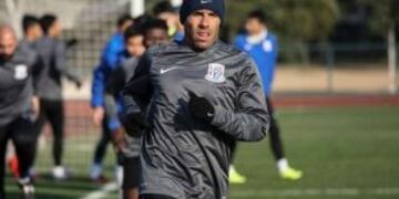 Tevez y su primer entrenamiento
