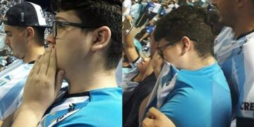 Matías vivió el partido con la emoción a flor de piel, y luego fue al velorio de su madre\u002E