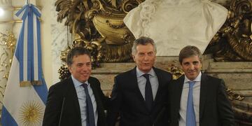 Nicolás Dujovne y Mauricio Macri
