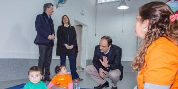 El precandidato a gobernador estuvo en 2017 junto a Macri en la inauguración de un establecimiento en Alto Verde\u002E (@santafeciudad)