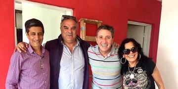 Patricia Gómez junto a autoridades de la Municipalidad de Mendiolaza\u002E