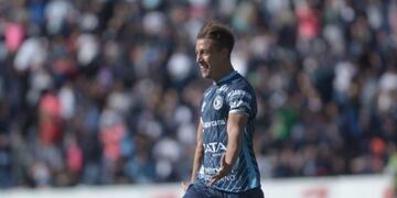 Los goles de Julián Navas y Alejandro Rébola salvaron a la Lepra\u002E (Foto: José Gutiérrez/ Los Andes)