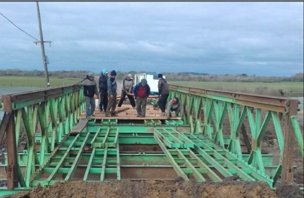 Habilitaron el paso por el puente Bailey