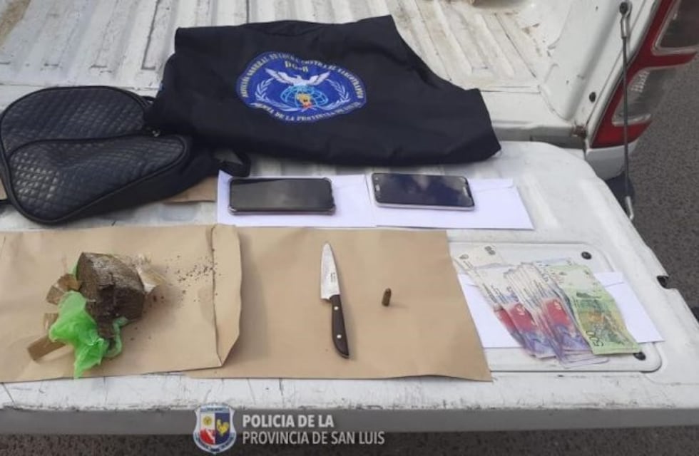 Armado hacía "delivery" de droga en San Luis