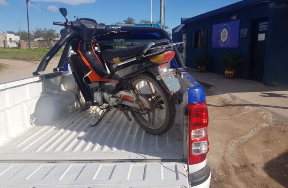 Villa del Prado: encontraron una motocicleta robada