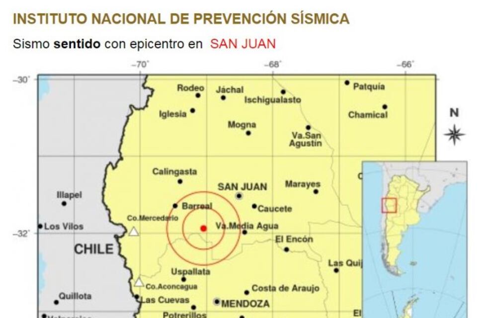 Esta madrugada tembló en San Juan