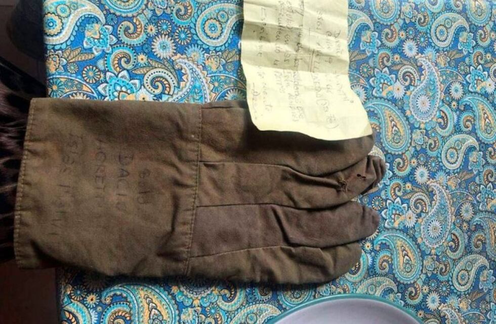 Dacio Agretti recuperó los guantes usados en Malvinas