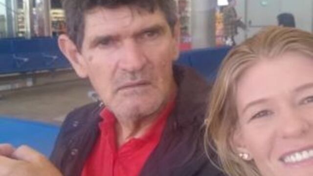Hornus, junto a su hija Cristina, quien relató el calvario vivido por su padre\u002E (Misiones Online)