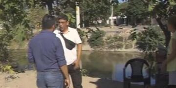 Luis Coronel rescató a al niño de 3 años del canal, que se encuentra en estado crítico\u002E