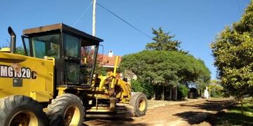Arreglos de calles tras las lluvias en Carlos Paz