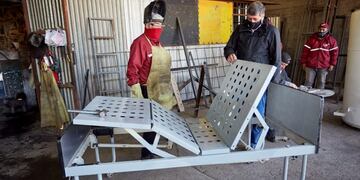 El intendente de Las Heras, Daniel Orozco, supervisó las reparaciones en las camas que son destinadas al Hospital Central\u002E