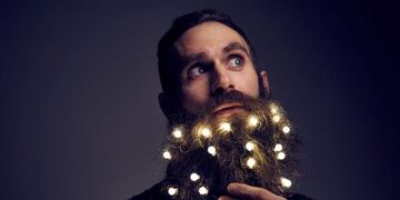 Lucecitas en la barba, la última tendencia para esta Navidad