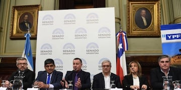 Presentación del premio la hermandad en el Senado