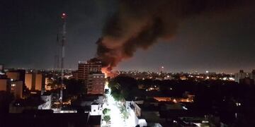 Incendio en San martín (Foto:Twitter)