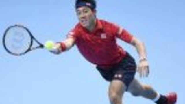 RET01 LONDRES (REINO UNIDO) 14/11/2016.- El tenista japonu00e9s Kei Nishikori  durante un partido de las Finales ATP (Masters) en el O2 de Londres, Reino Unido, hoy, 14 de noviembre de 2016. EFE/Andy Rain londres inglaterra Kei Nishikori campeonato torneo mundial tour atp masters tenis partido tenista japones