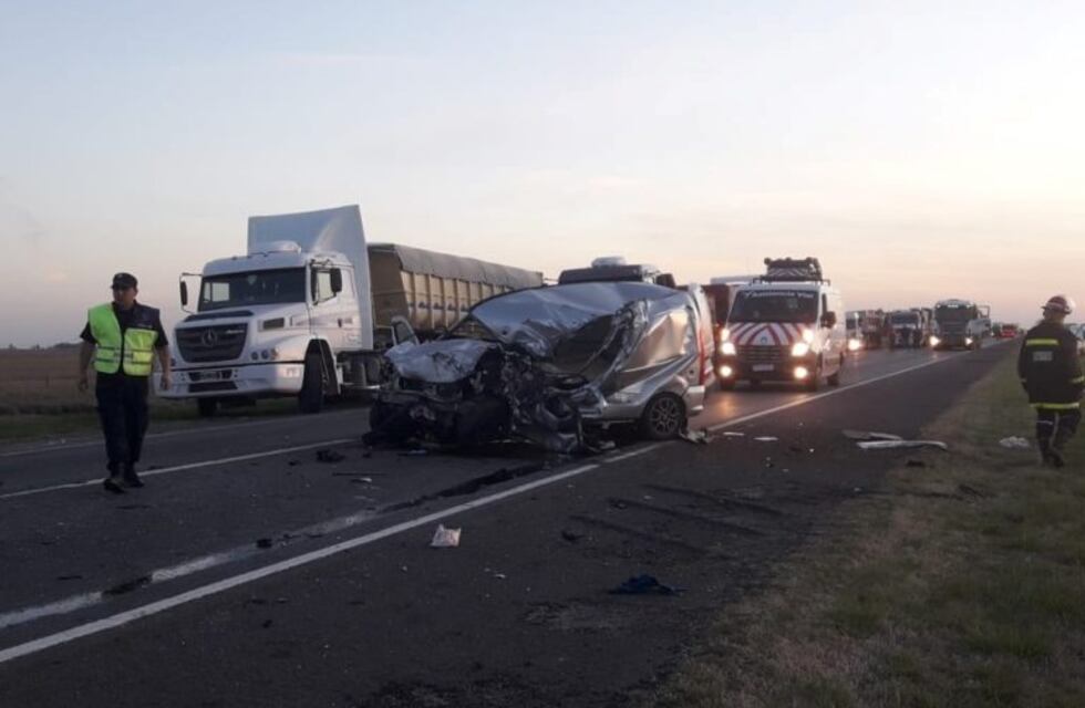 Ruta 3: una mujer murió tras un choque múltiple