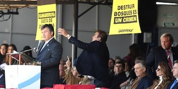 Protesta Greenpeace en La Rural (Web)