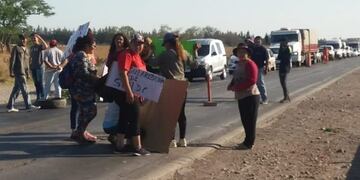 Corte de ruta en Pampa Blanca, Jujuy