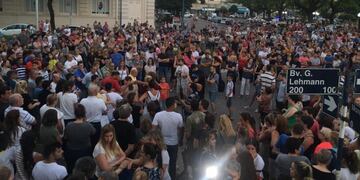 Imágenes de la movilización en reclamo por Justicia para Gonzalo Glaría (Vía Rafaela)