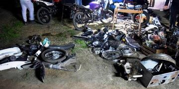 Cayó una banda que robaba motos en Capital y las adulteraba en Fray Mamerto Esquiú