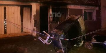 Incendio intencional con víctima fatal en Santa Fe