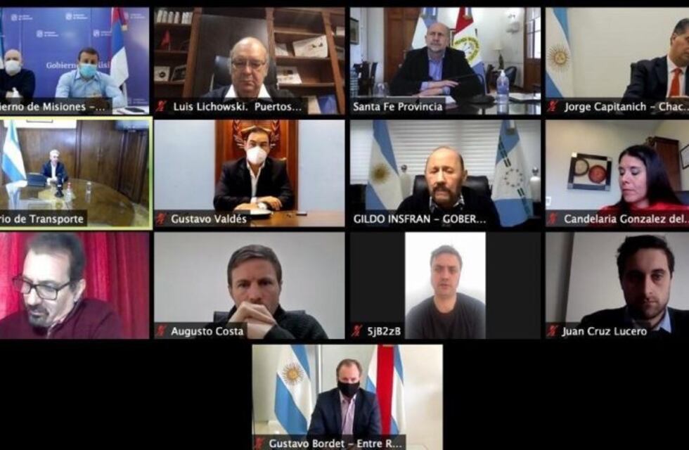 El gobernador Herrera Ahuad pidió una inversión federal en los puertos de la Hidrovía Paraná-Paraguay