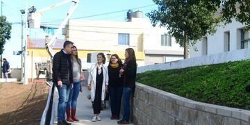 Con la rampa de la Placita Honda finalizada, uno de los espacios verdes más característicos de la ciudad tiene acceso a personas con movilidad reducida (Prensa Municipalidad de Rafaela)