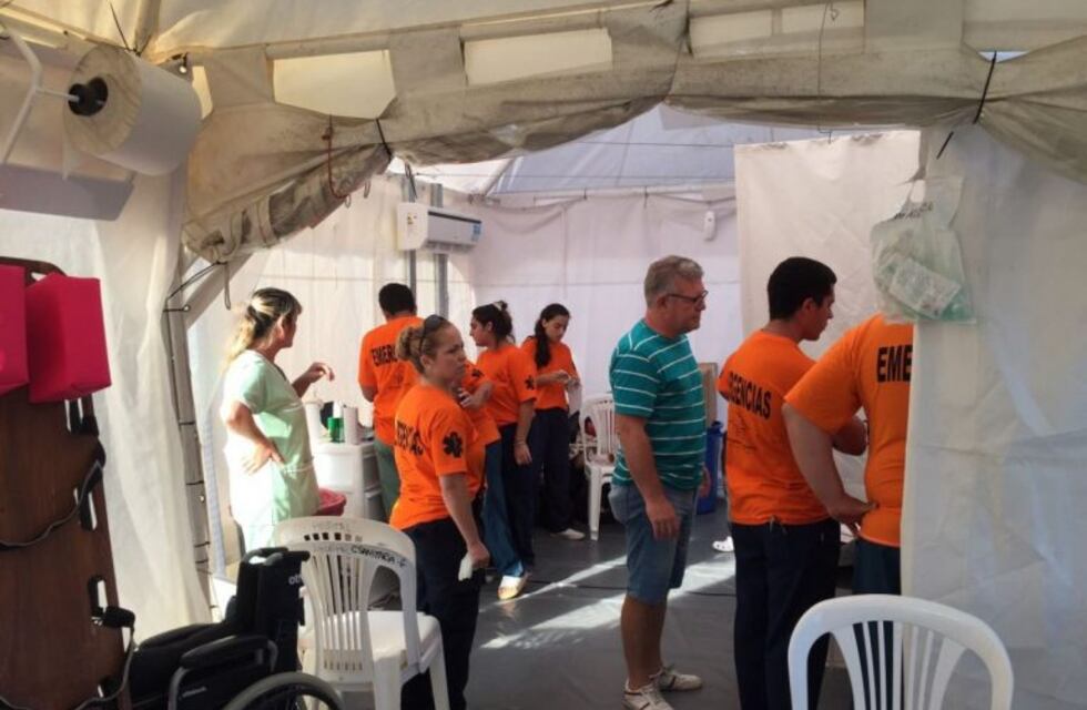 La carpa sanitaria atendió 30 personas el primer día de carnaval