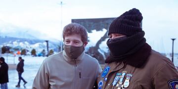 Agustín Rossi visitó Ushuaia\u002E