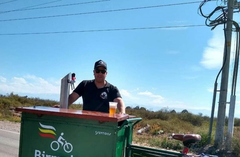 La "Birracleta", un original emprendimiento del este mendocino